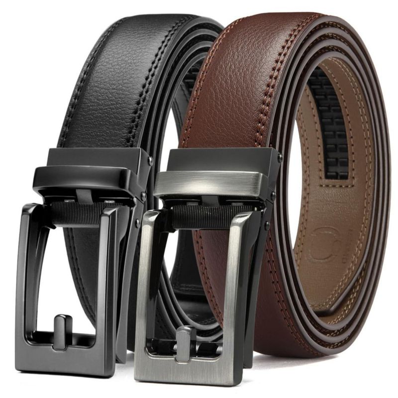 Cinturón CHAOREN 2 unidades ancho 25 cm cuero con trinquete y ajuste cómodo