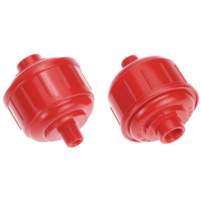 Filtro de aire QWORK 1/4" rosca - Pack de 10 descartables