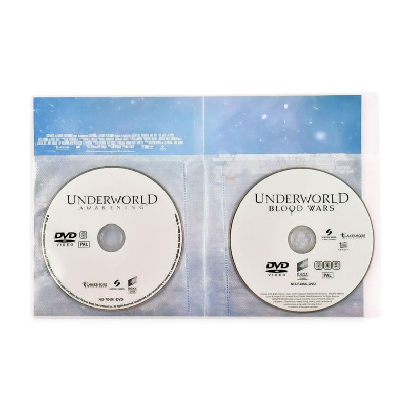 Fundas para DVD tarifold paquete de 50 doble con fieltro