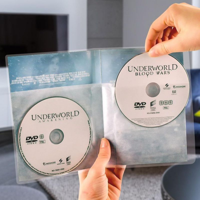 Fundas para DVD tarifold paquete de 50 doble con fieltro