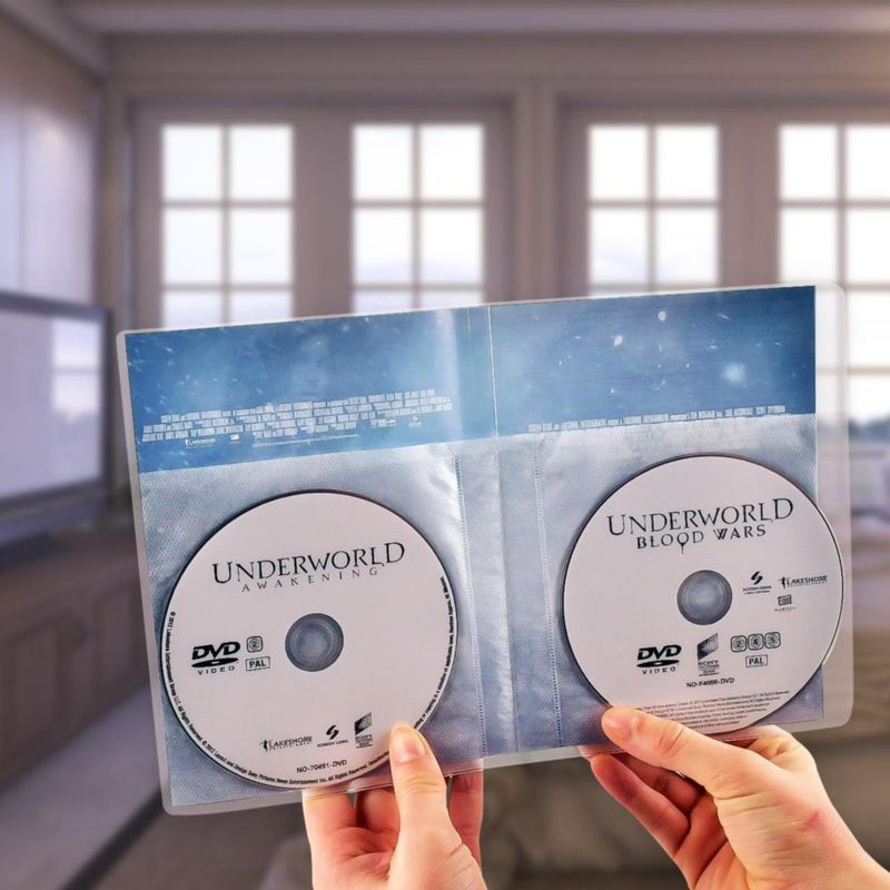 Fundas para DVD tarifold paquete de 50 doble con fieltro