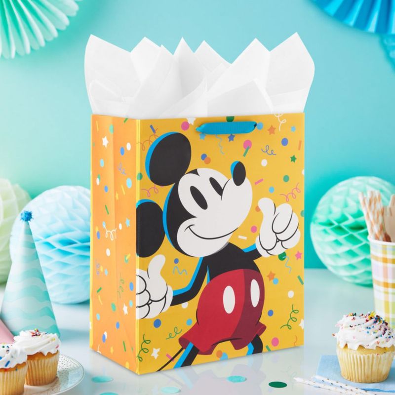 Bolsa de regalo Hallmark 33 cm Mickey Mouse amarilla