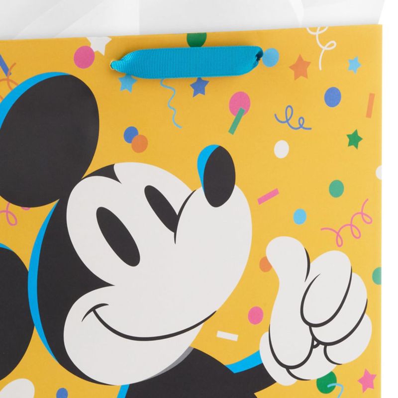Bolsa de regalo Hallmark 33 cm Mickey Mouse amarilla