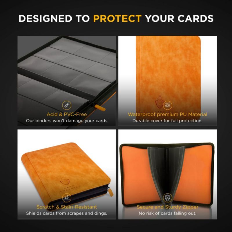 Carpeta Card Guardian 35 cm Naranja 9 Bolsillos TCG