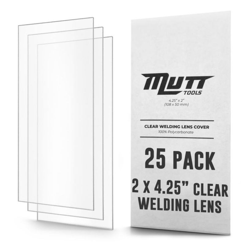 Cobertura de lente de soldadura AMERICAN MUTT TOOLS 5 × 11 cm (paquete de 25)