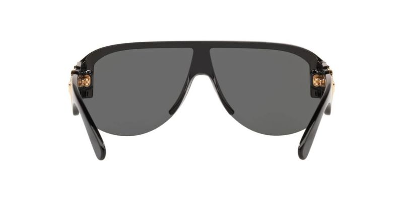 Gafas de sol Versace Man con montura negra y lentes gris oscuro de 0 mm