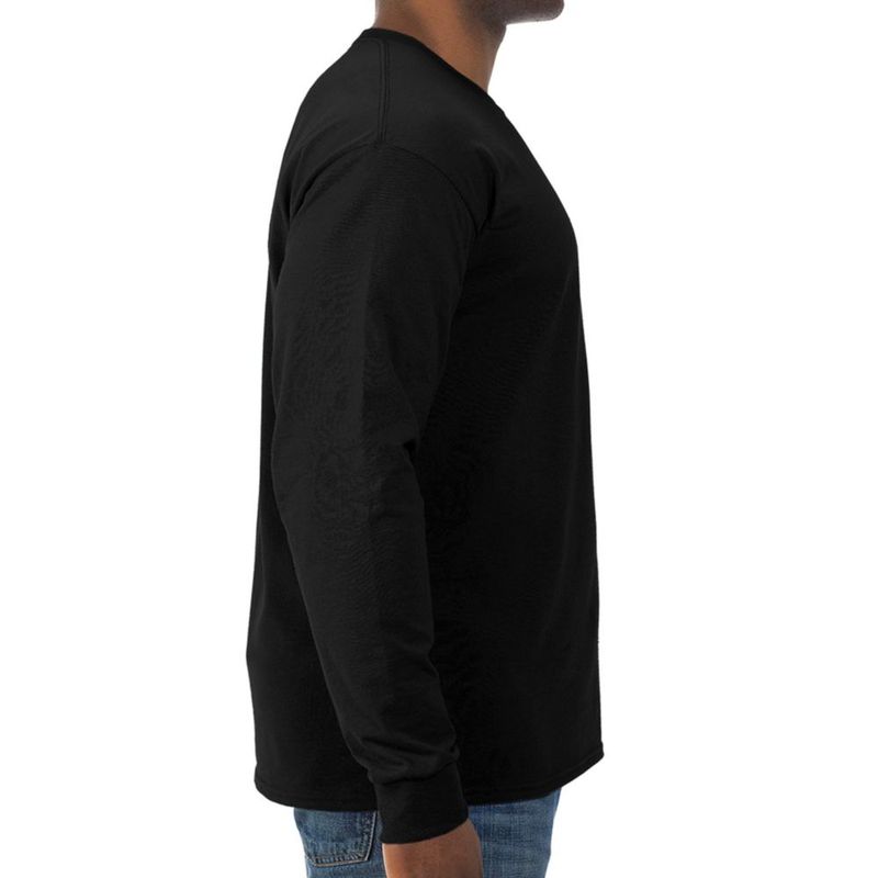 Camisa de manga larga para hombre Jerzeus negra talla L