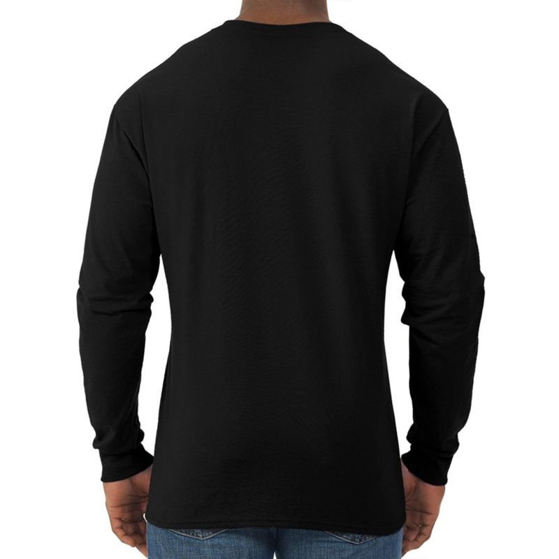 Camisa de manga larga para hombre Jerzeus negra talla L