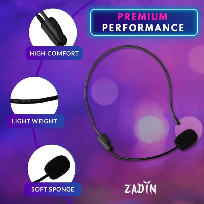 Auriculares con Micrófono Zadin Popstar - Disfraz de Bieber y Hannah Montana