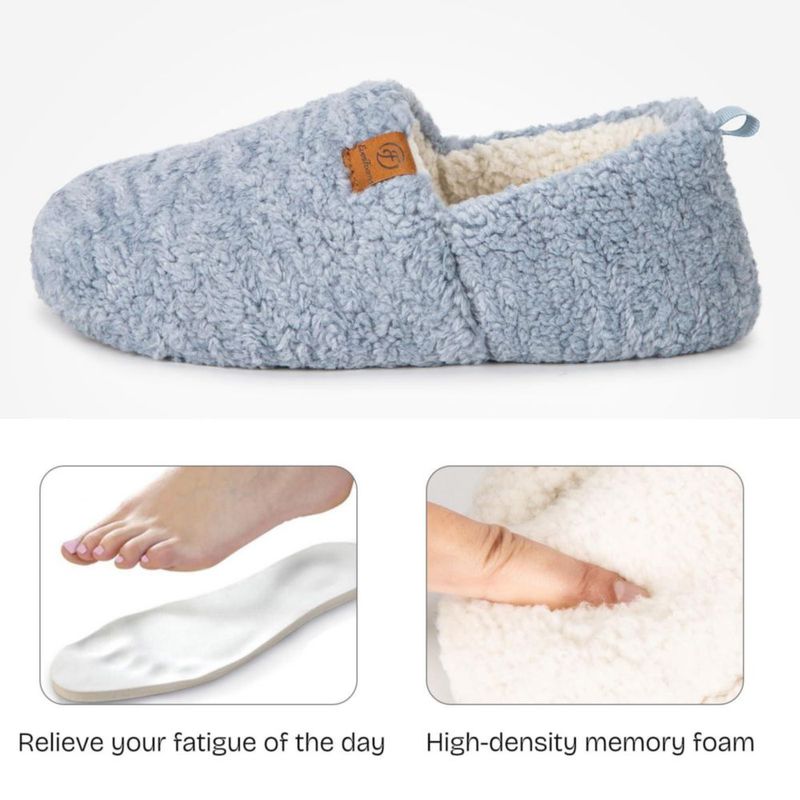 Pantufla EverFoams 7-8 EE. UU. Azul Claro de Espuma Viscoelástica