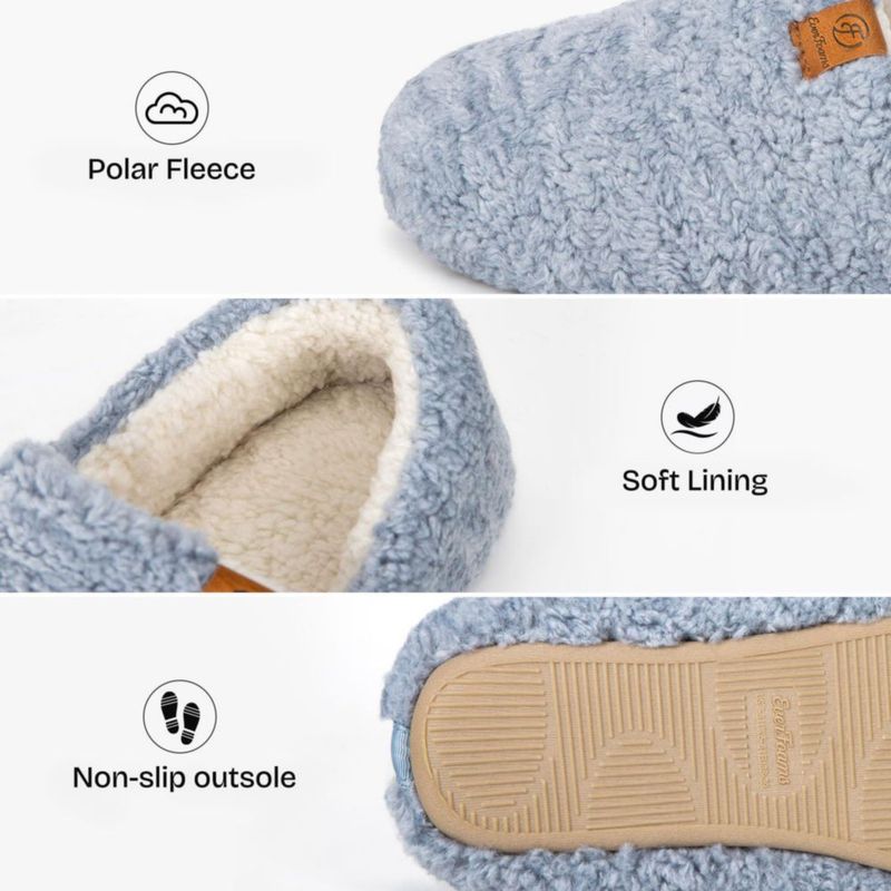 Pantufla EverFoams 7-8 EE. UU. Azul Claro de Espuma Viscoelástica