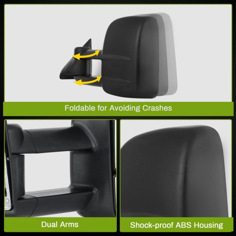 Espejos de remolque AUTOSAVER88 para Chevy GMC 1988‑1998