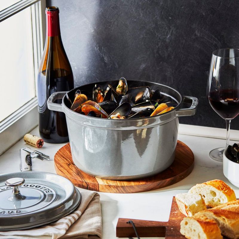Olla holandesa STAUB 5 qt Grafito (≈47 L) – Fabricada en Francia