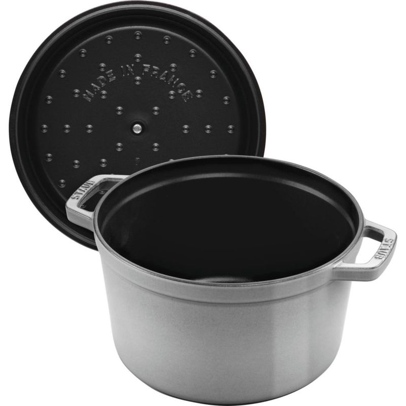 Olla holandesa STAUB 5 qt Grafito (≈47 L) – Fabricada en Francia
