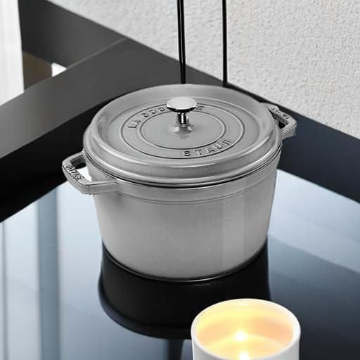 Olla holandesa STAUB 5 qt Grafito (≈47 L) – Fabricada en Francia