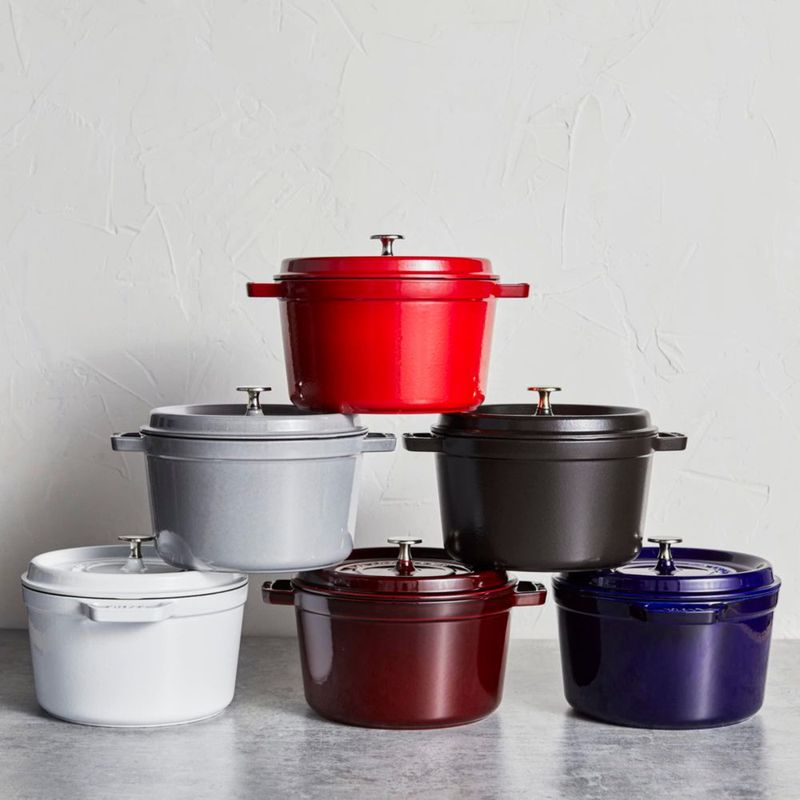 Olla holandesa STAUB 5 qt Grafito (≈47 L) – Fabricada en Francia