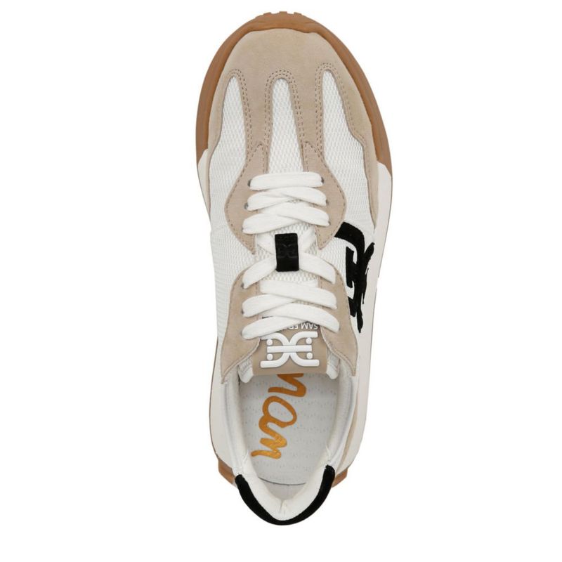 Zapatilla Sam Edelman 7.5 Mediana Blanco/Beige/Negro
