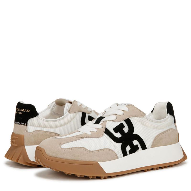 Zapatilla Sam Edelman 7.5 Mediana Blanco/Beige/Negro