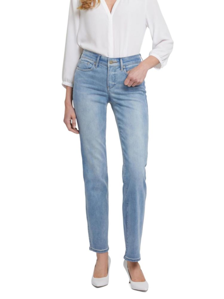 Jeans de mezclilla NYDJ Marilyn Corte Recto Biscayne talla 8