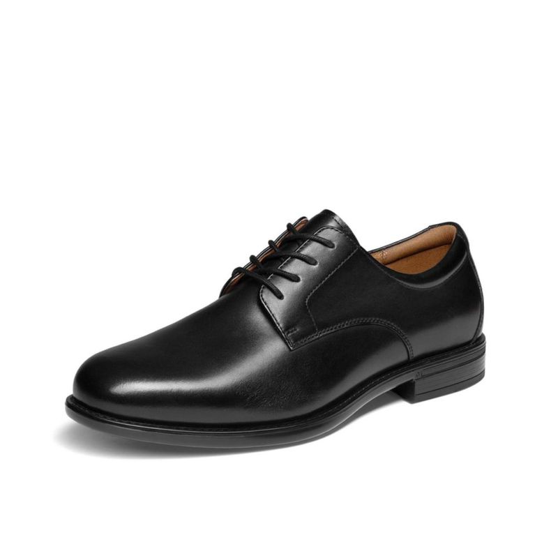 Zapatos de Vestir Bruno Marc 11 Negro Cuero Clásico