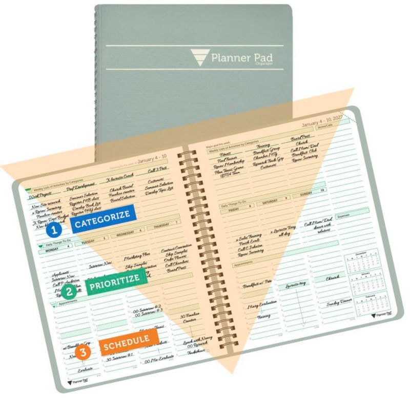 Planner Pad – Planificador 17 cm x 22 cm Enero‑Diciembre 2027