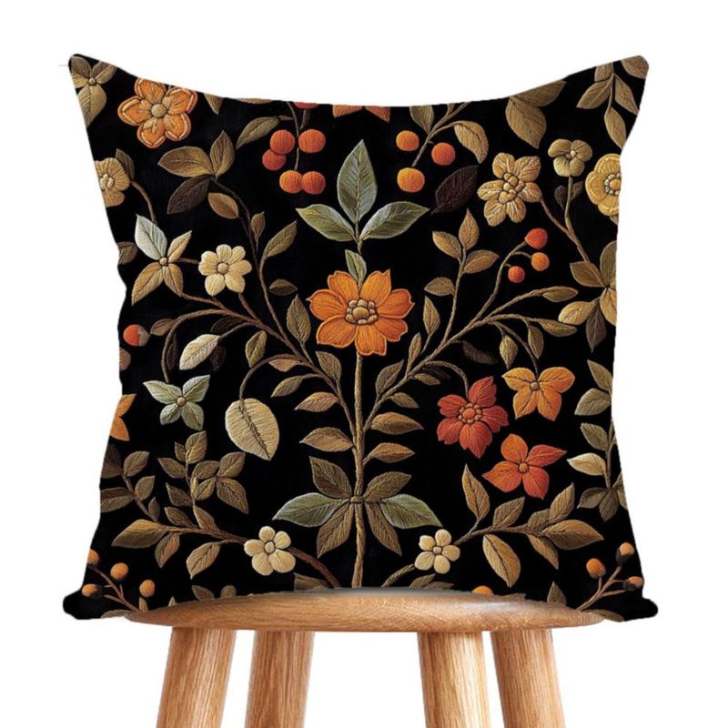 Funda de almohada YOU FOUND ME 45x45 cm Terciopelo Floral