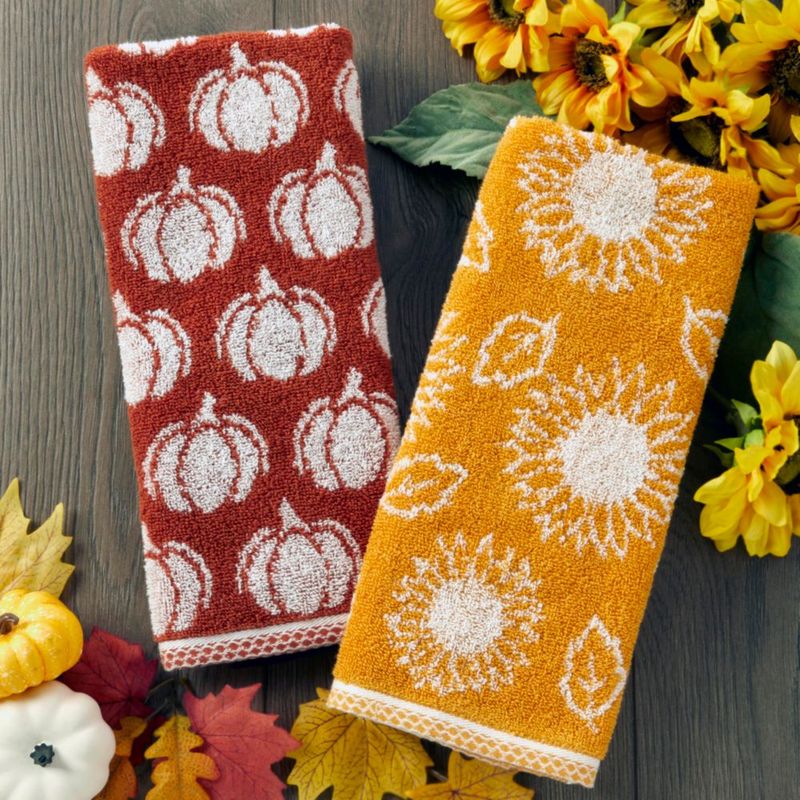Set de 2 toallas de mano SKL Home 41x64 cm Jacquard Spice