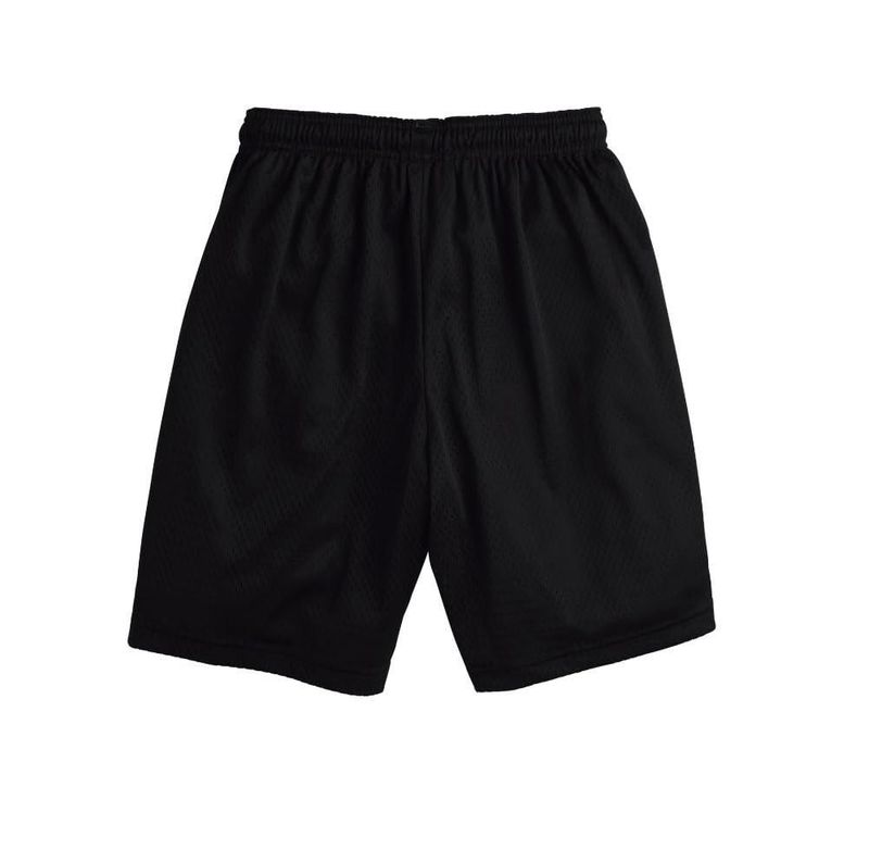 Shorts Champion talla grande 23 cm malla negra sin bolsillos