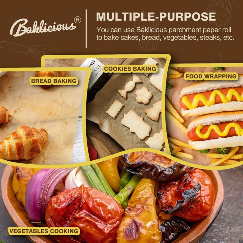Papel Pergamino BAKLICIOUS 38 cm × 60 m 260 ft²