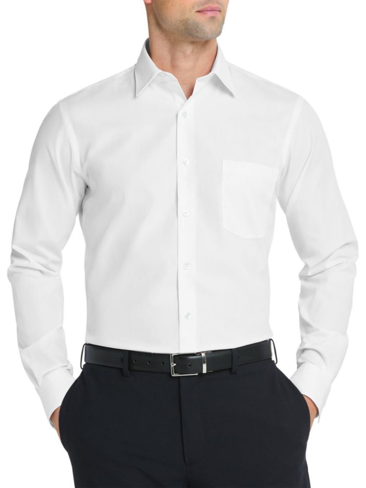 Camisa de Hombre Van Heusen Entallada Blanca Cuello 43 cm Manga 81‑84 cm