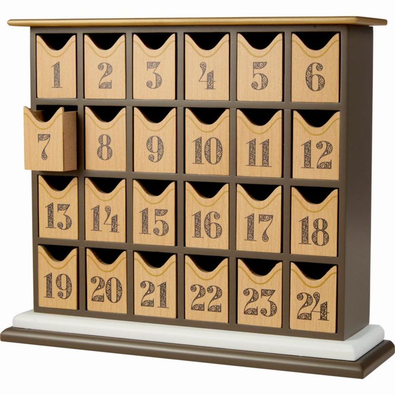 Calendario de Adviento Precious Moments 34 cm de Madera/Resina