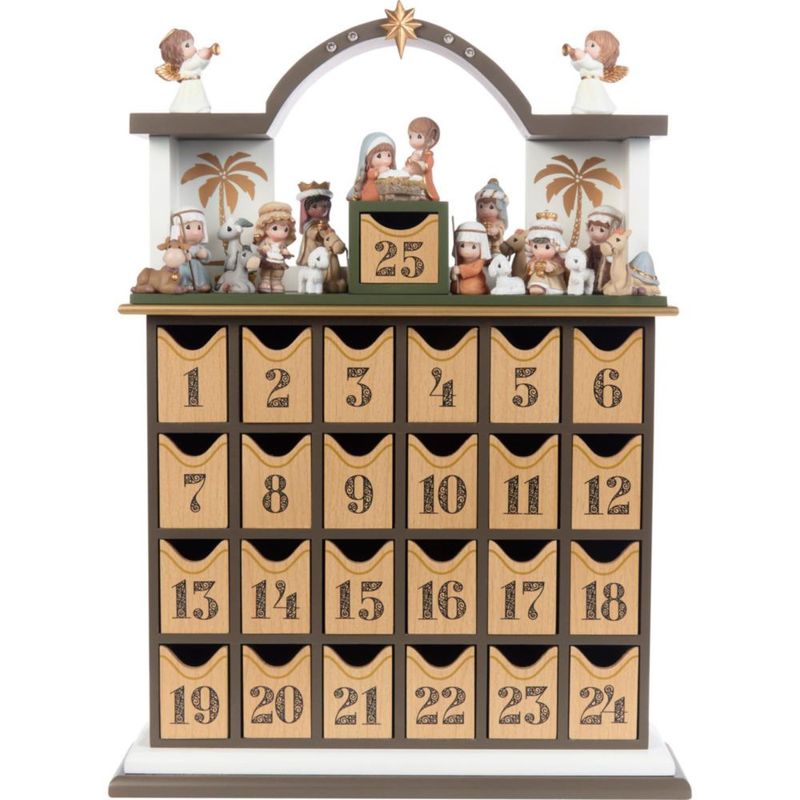 Calendario de Adviento Precious Moments 34 cm de Madera/Resina