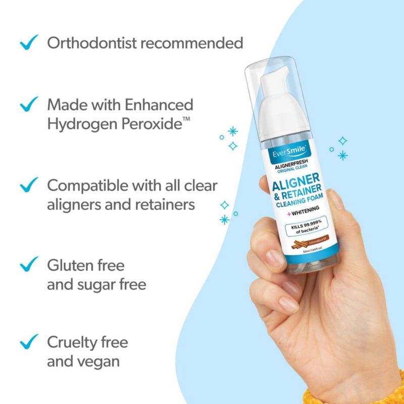 Limpiador de Alineadores EverSmile 50 ml Espuma Cinnaburst