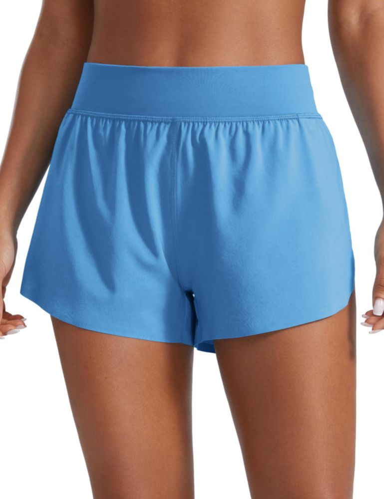 Shorts CRZ YOGA Talla M con abertura de 8 cm para running – Azul