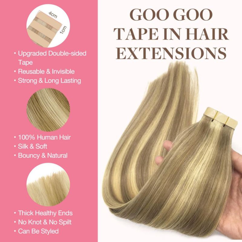 Extensión de cabello GOO GOO 56 cm 50 g #16/22 20 piezas