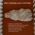 Sábana ajustable Parker Baby Co. para cuna estándar – Rayas color arcilla