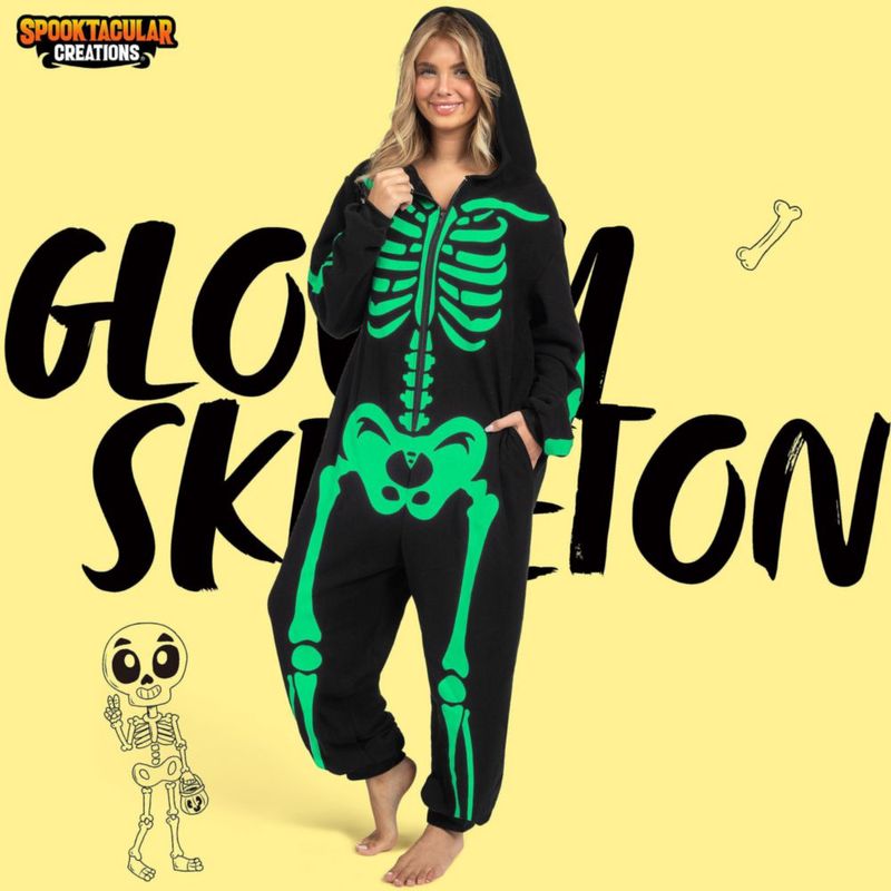 Disfraz de Esqueleto Brilla en la Oscuridad – Spooktacular Creations