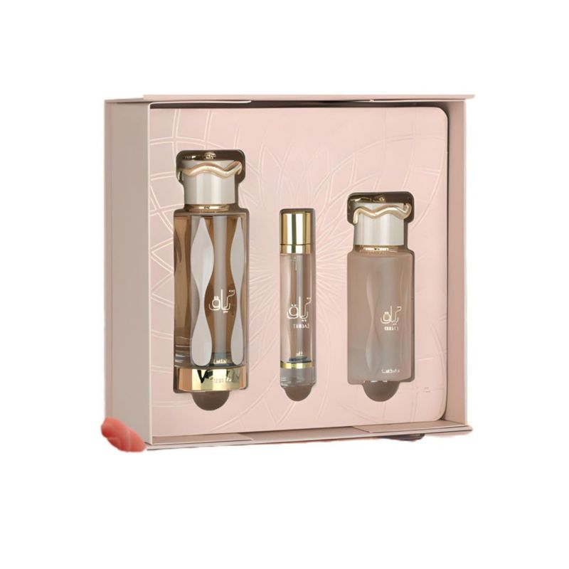 Set de Perfume Lattafa Teriaq 100 ml EDP y Spray de Viaje