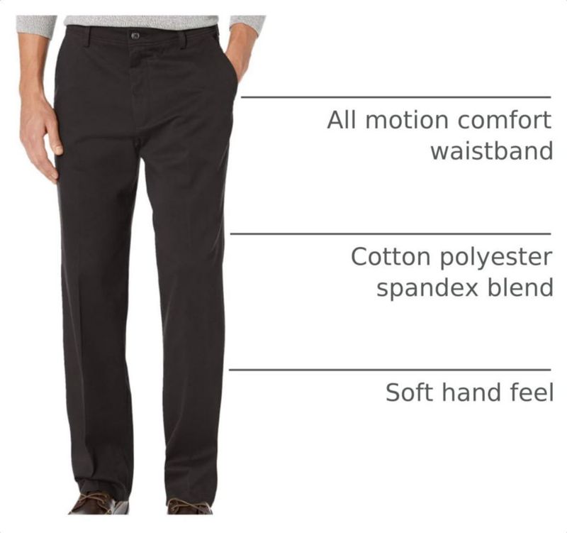 PANTALONES DOCKERS Corte Clásico Negro 97 cm x 76 cm
