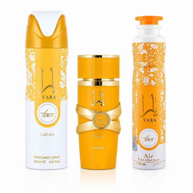 Set de Perfumes Lattafa Yara 100 ml + 200 ml + 300 ml Floral