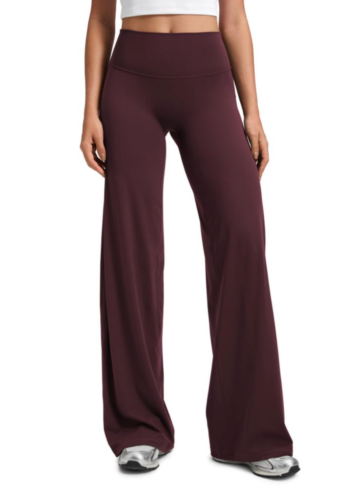PANTALONES CRZ YOGA 76 cm Pierna Ancha Ciruela Madura Talla Grande
