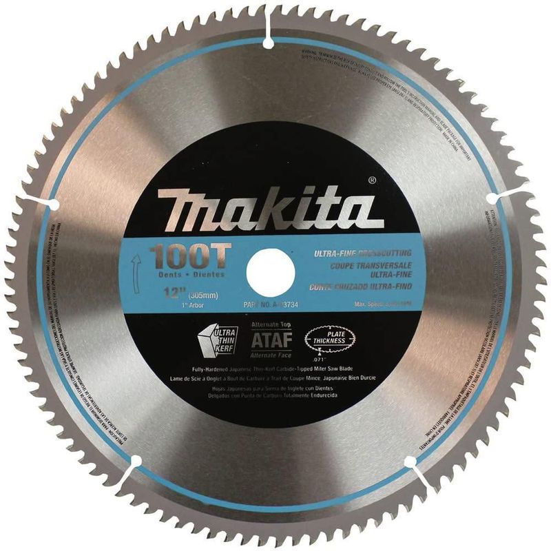 Hoja de sierra Makita 30 cm 100T Micro Pulida Plateada