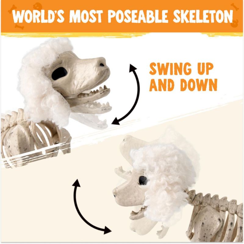Esqueleto de perro JOYIN de 32 cm posable decoración de Halloween