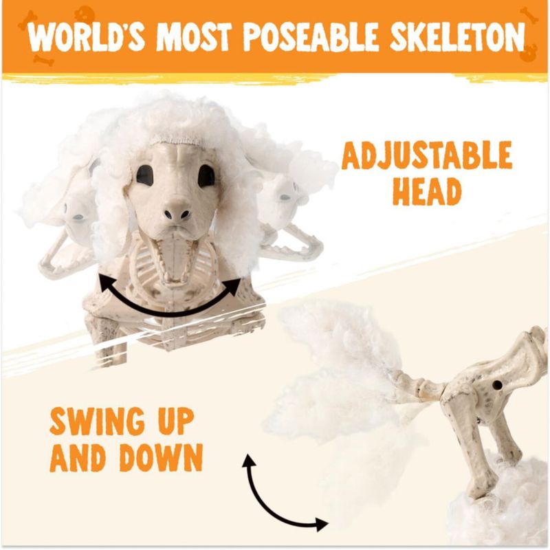 Esqueleto de perro JOYIN de 32 cm posable decoración de Halloween