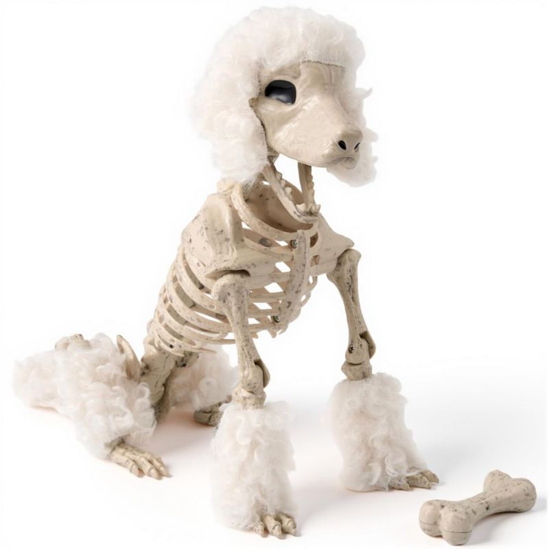 Esqueleto de perro JOYIN de 32 cm posable decoración de Halloween