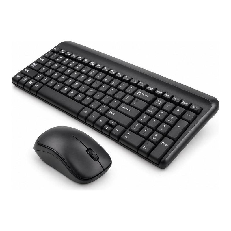 Kit Teclado y Mouse Inalámbrico Quaroni KIQ01 2.4GHz Negro