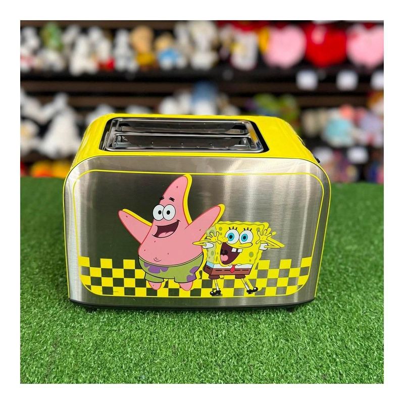 Tostador Nickelodeon Bob Esponja BOBE1 Acero Inox 750W 2 Rebanadas 7 Niveles