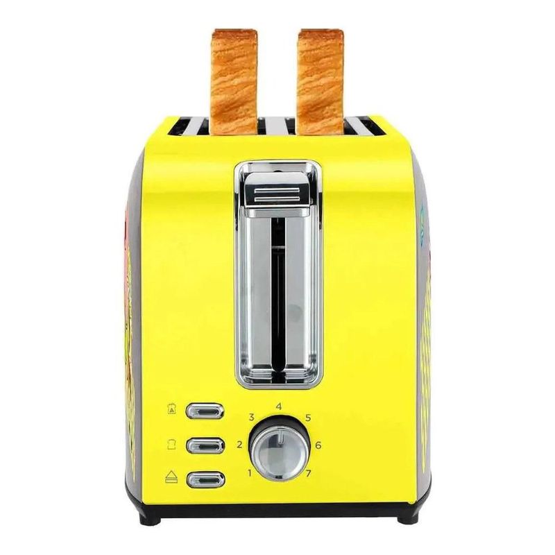 Tostador Nickelodeon Bob Esponja BOBE1 Acero Inox 750W 2 Rebanadas 7 Niveles