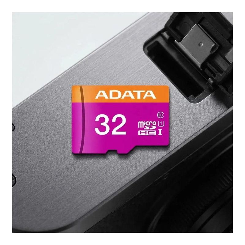 Memoria MicroSDHC ADATA 32GB UHS-I Clase 10 con Adaptador, Modelo AUSDH32GUICL10 RA1