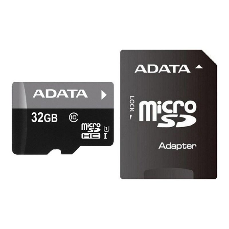 Memoria MicroSDHC ADATA 32GB UHS-I Clase 10 con Adaptador, Modelo AUSDH32GUICL10 RA1